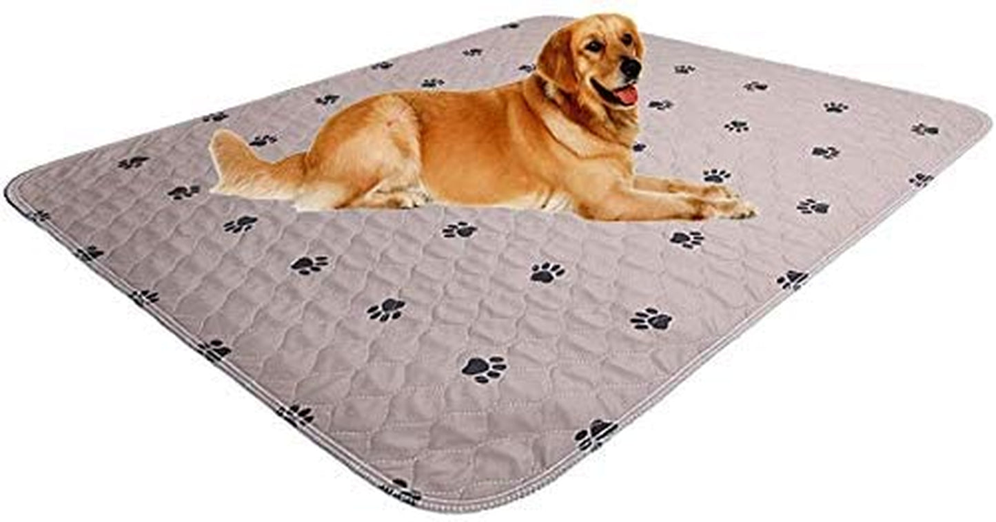 SincoPet LuxeGuard™ 48x48” Reusable Pee Pads (2-Pack) + Puppy Grooming Gloves – Ultra-Absorbent, Waterproof & Non-Slip Dog Training Mats