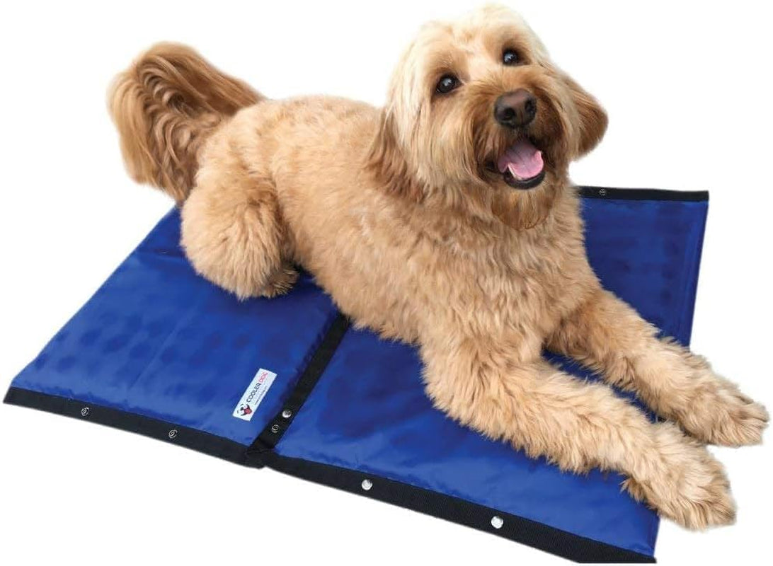 CoolerDog™ Luxe Hydro Cooling Mat – 2-Pack (23"x18") | Triple-Layer Ice Sheet, Modular Design, Chemical-Free, Premium Dog Cooling Pad for Heat Relief