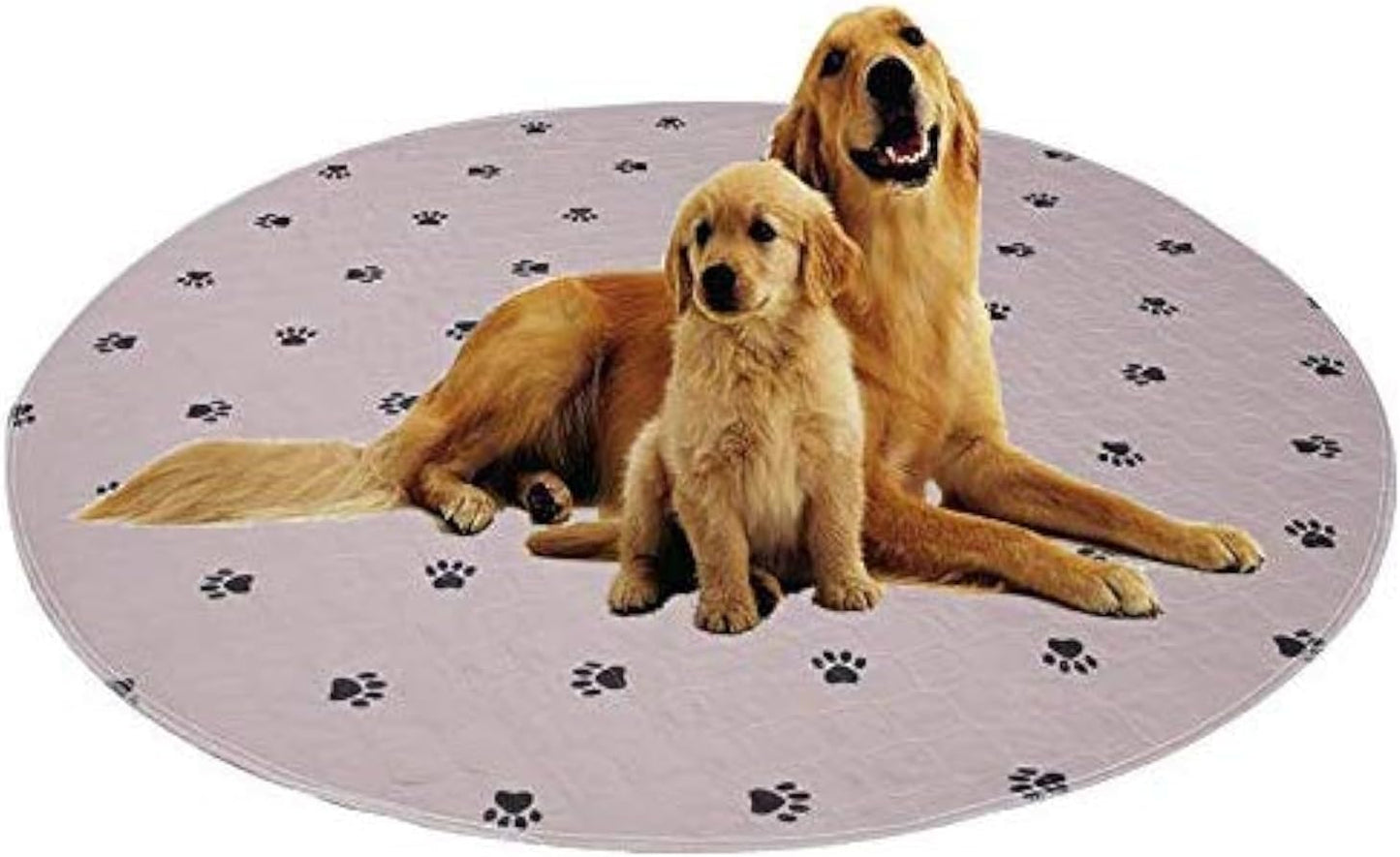 SincoPet LuxeGuard™ 48x48” Reusable Pee Pads (2-Pack) + Puppy Grooming Gloves – Ultra-Absorbent, Waterproof & Non-Slip Dog Training Mats