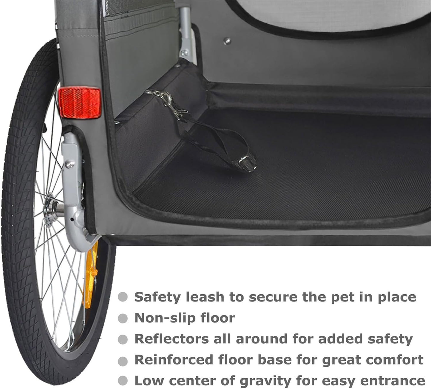 Doggyhut™ Premium 2-in-1 Pet Bike Trailer & Stroller – Medium, Foldable Frame, E-Bike Compatible, For Dogs Up to 50 lbs – Reinforced Floor, Cupholders & Storage