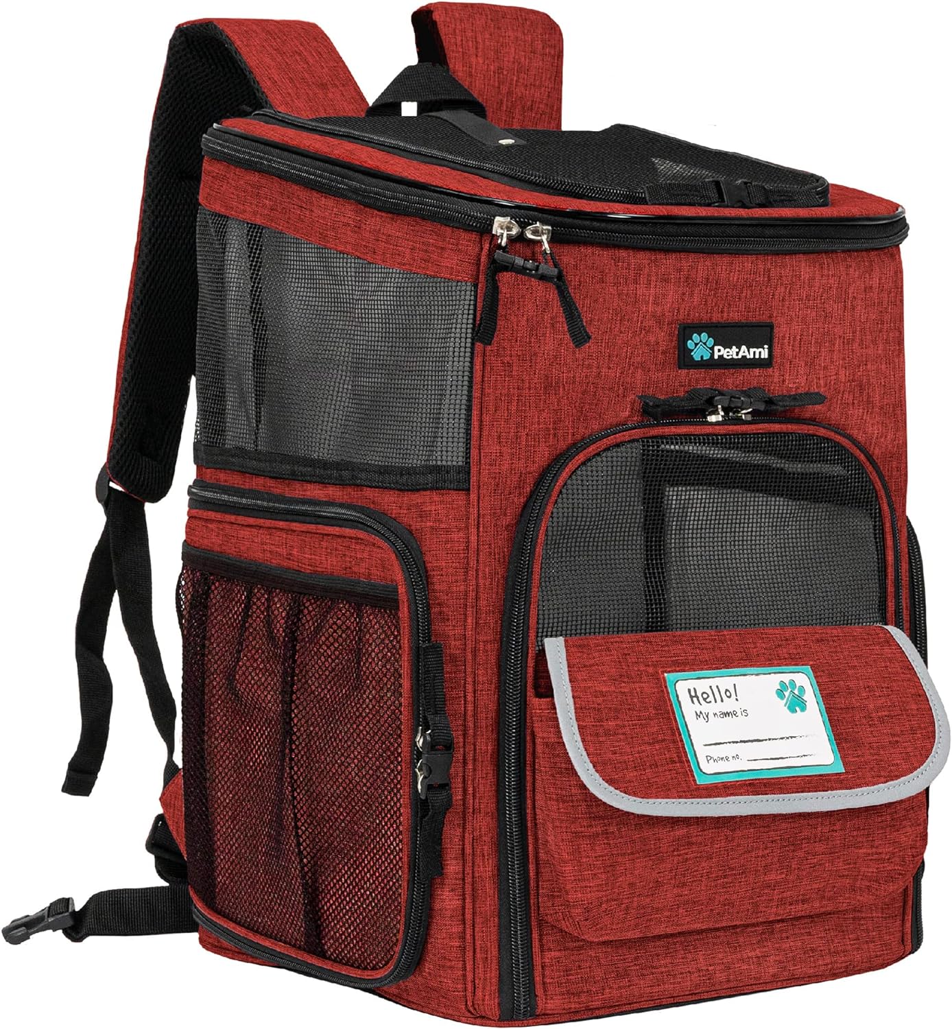 JetPaws™ Deluxe Charcoal Pet Backpack Carrier – Airline Approved, Ventilated & Ergonomic for Stylish Travel with Dogs & Cats Up to 18 lbs