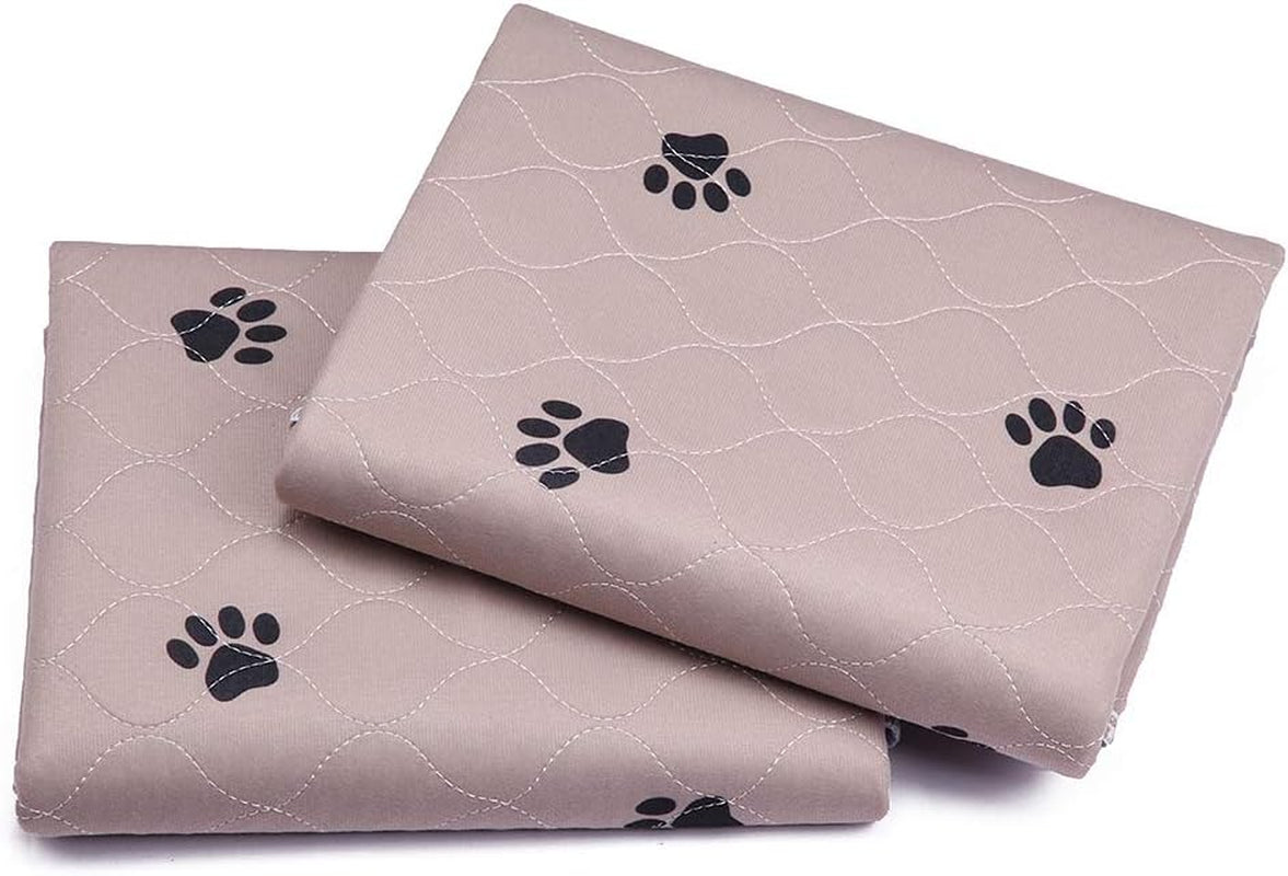 SincoPet LuxeGuard™ 48x48” Reusable Pee Pads (2-Pack) + Puppy Grooming Gloves – Ultra-Absorbent, Waterproof & Non-Slip Dog Training Mats