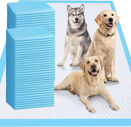 XXXXL Ultra-Absorbent Luxury Dog Pee Pads (36"x36") – Heavy-Duty, Leakproof, Quick-Dry Puppy Pads with 12-Cup Capacity, 6-Layer Protection for Dogs, Cats & Pets, Pack of 30