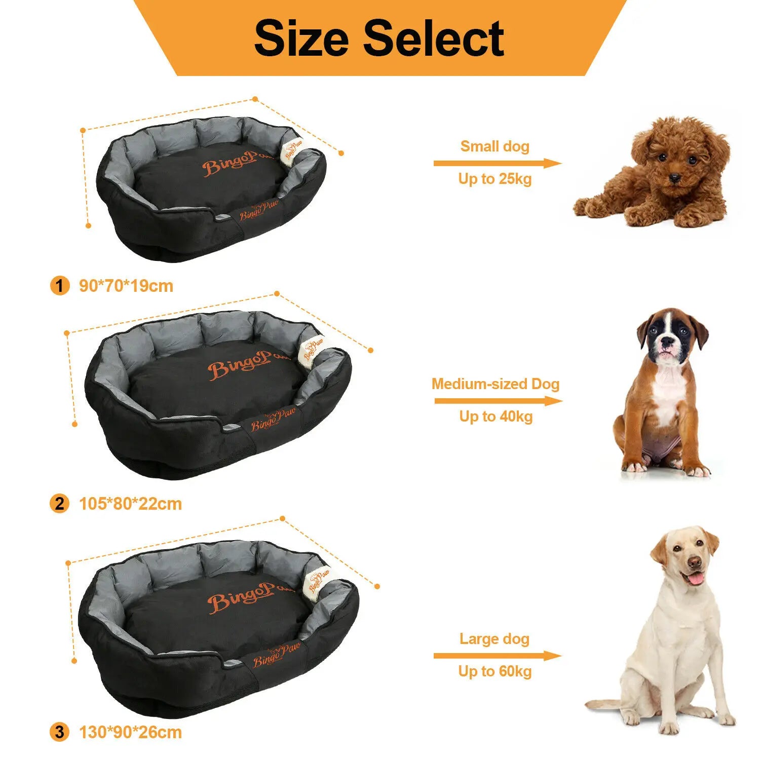 PawshRest™ Waterproof XXL Orthopedic Dog Sofa Bed – Premium Oxford Cloth Pet Mattress with Plush Pillow for Large Breeds