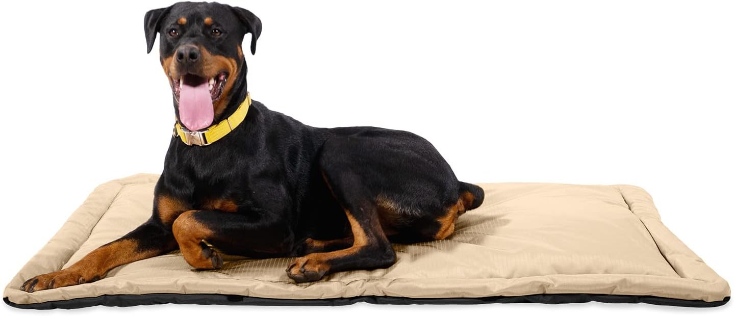 Tough Ripstop Dog Crate Pad : X-Small Blue Quartz, Ultra-Durable, Machine Washable, Non-Slip, Eco-Friendly Comfort for Wire Crates