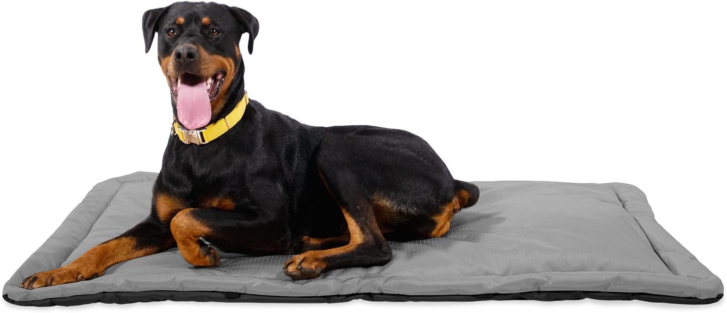 Tough Ripstop Dog Crate Pad : X-Small Blue Quartz, Ultra-Durable, Machine Washable, Non-Slip, Eco-Friendly Comfort for Wire Crates
