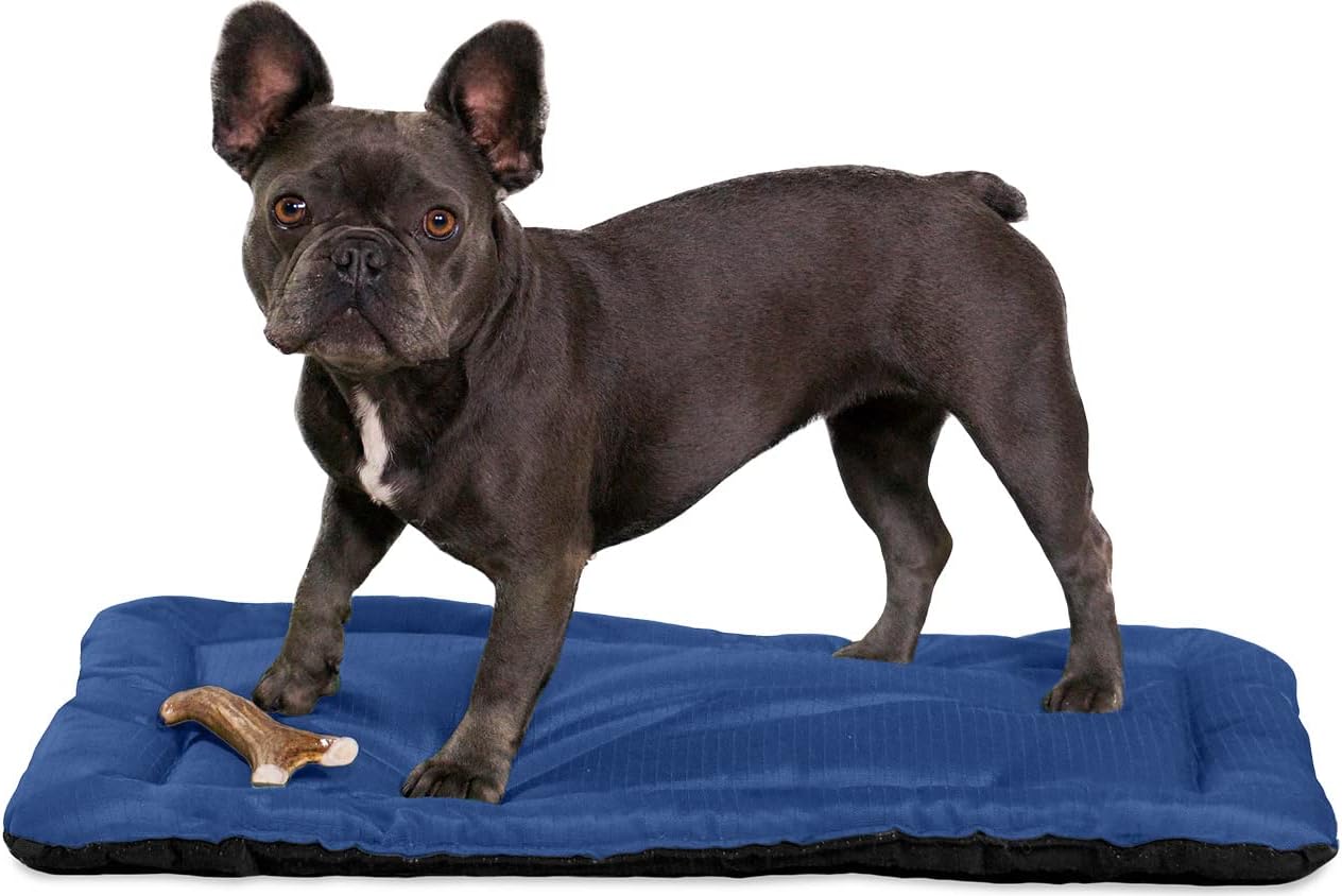 Tough Ripstop Dog Crate Pad : X-Small Blue Quartz, Ultra-Durable, Machine Washable, Non-Slip, Eco-Friendly Comfort for Wire Crates