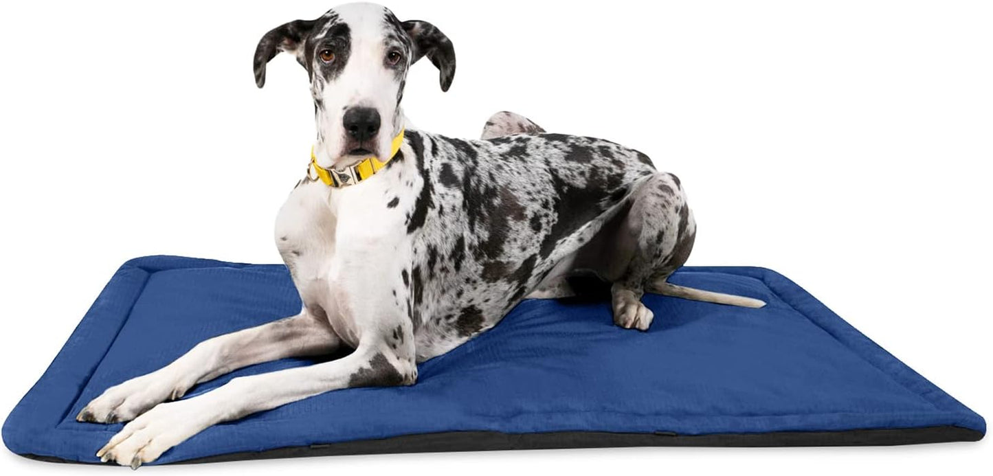Tough Ripstop Dog Crate Pad : X-Small Blue Quartz, Ultra-Durable, Machine Washable, Non-Slip, Eco-Friendly Comfort for Wire Crates