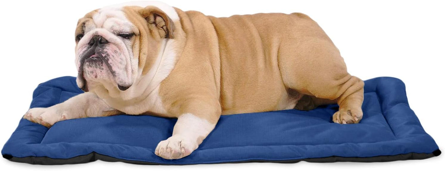 Tough Ripstop Dog Crate Pad : X-Small Blue Quartz, Ultra-Durable, Machine Washable, Non-Slip, Eco-Friendly Comfort for Wire Crates