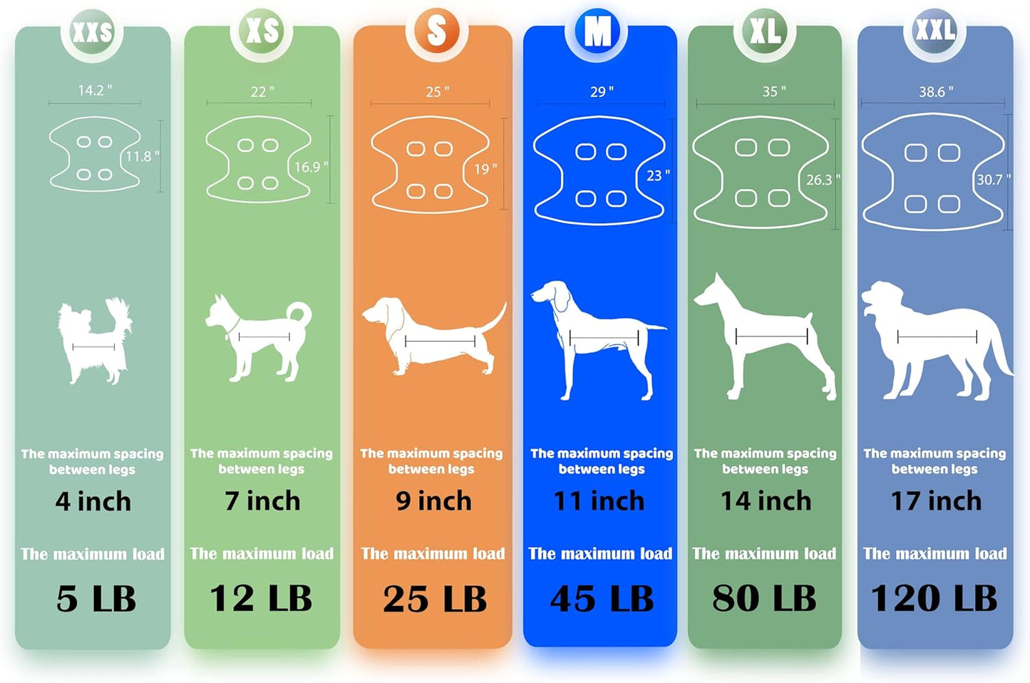 Luxury Dog Grooming Hammock Harness – Professional Pet Sling with Nail Clippers, Nail File & Comb for Large Breeds (Under 80 lbs)