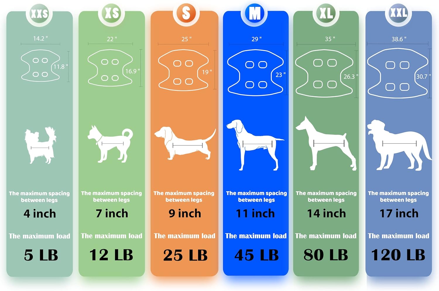 Luxury Dog Grooming Hammock Harness – Professional Pet Sling with Nail Clippers, Nail File & Comb for Large Breeds (Under 80 lbs)