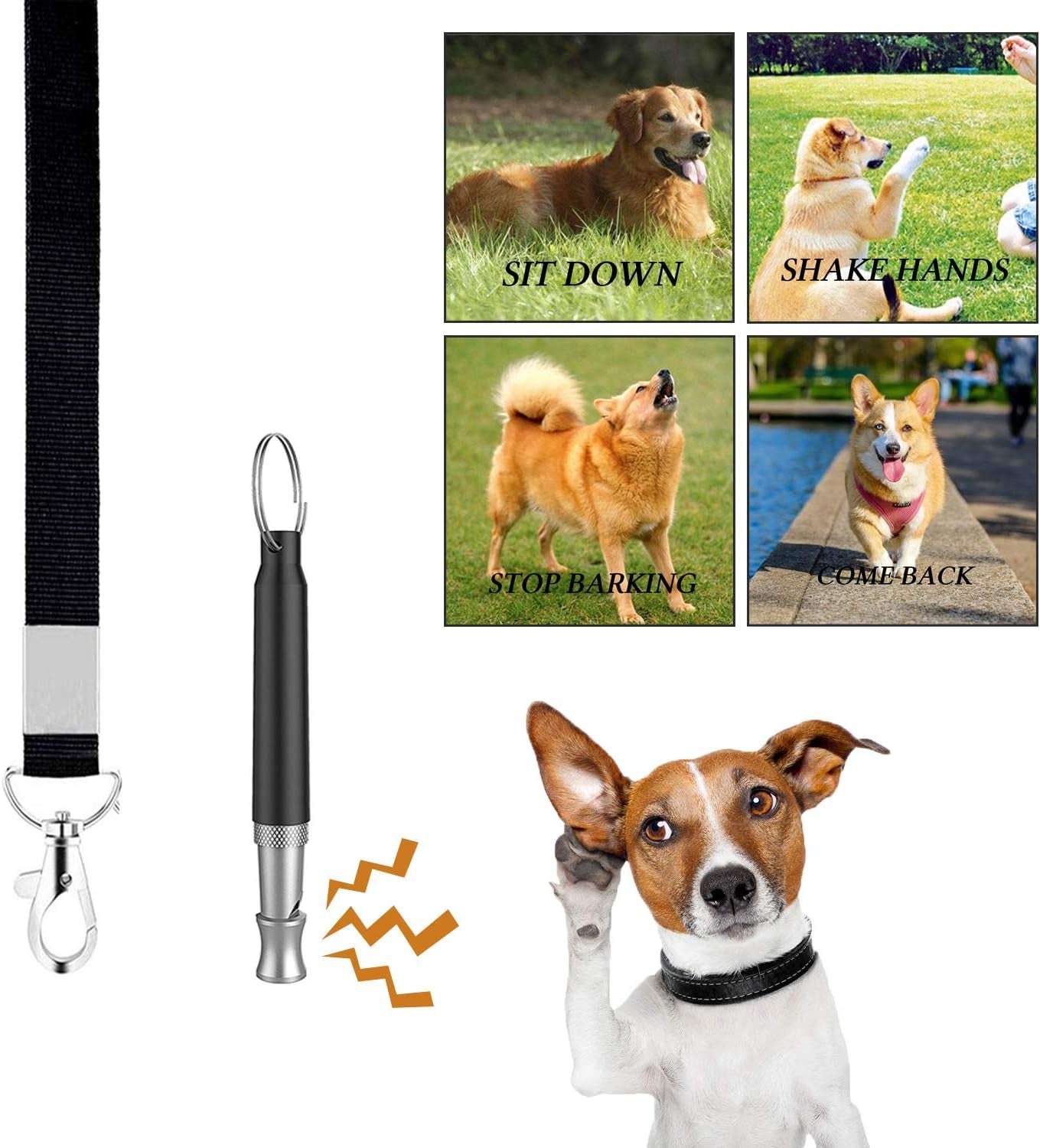 4-in-1 Premium Dog Training Kit – Luxury Treat Pouch, Adjustable Clicker, Silent Whistle & Doorbells Set for Obedience & Potty Training – Ideal Gift for Dog Owners