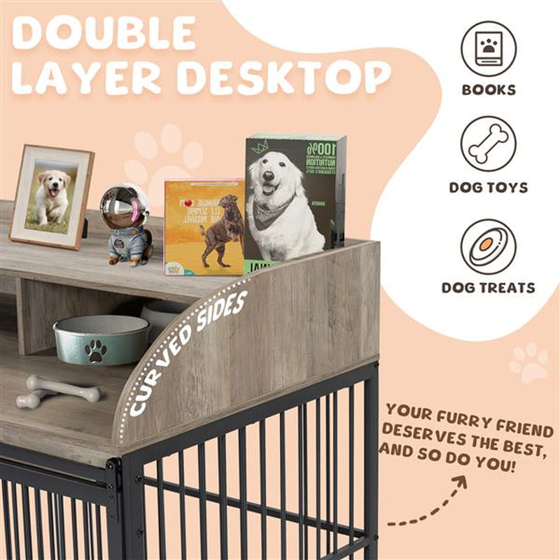 Premium Large Dog Crate Furniture