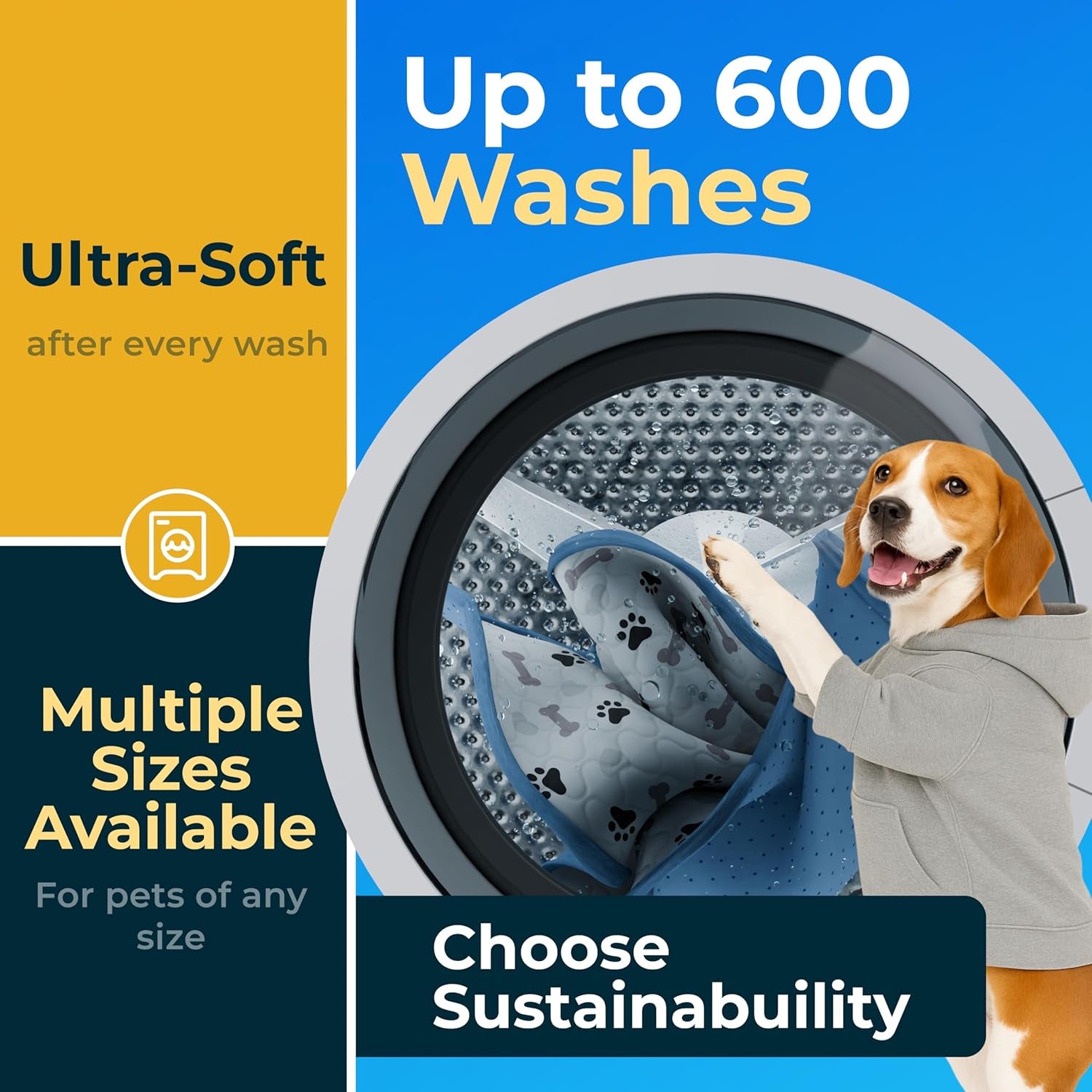  Luxury Washable Pee Pads for Dogs : Waterproof, Chew-Proof, Reusable Puppy Training Pads with Anti-Slip Backing (2-Pack, 30x34”) for Playpen, Crate, & Whelping Box