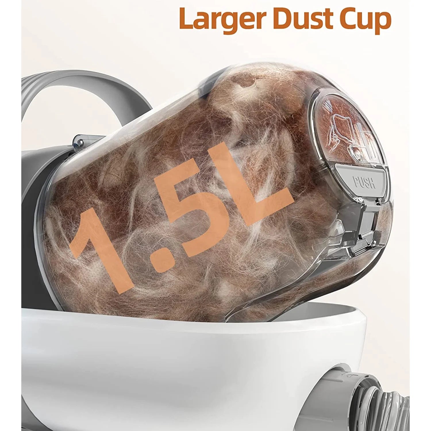 7-in-1 Luxury Dog Grooming Kit with Low-Noise Vacuum, 1.5L Dust Cup & Professional Tools for Shedding, Trimming & Home Cleaning