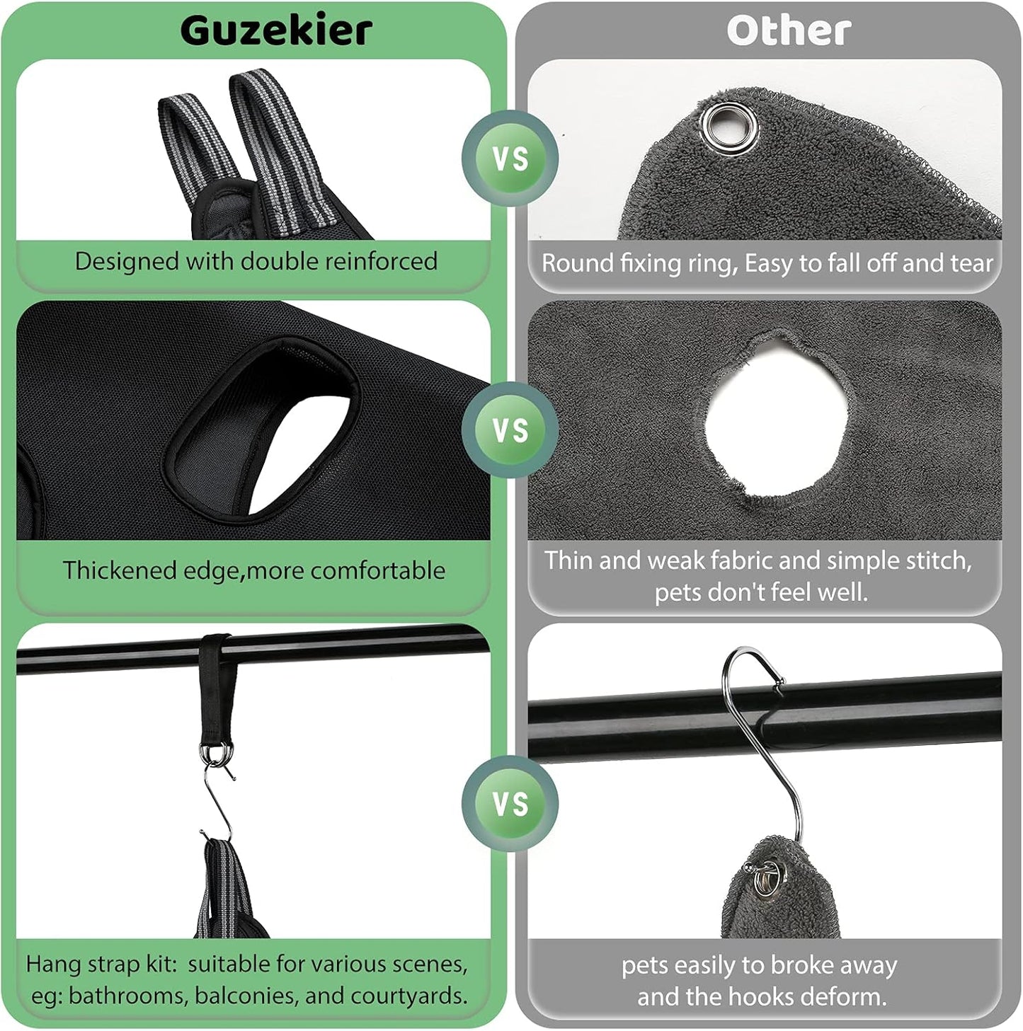 Luxury Dog Grooming Hammock Harness – Professional Pet Sling with Nail Clippers, Nail File & Comb for Large Breeds (Under 80 lbs)
