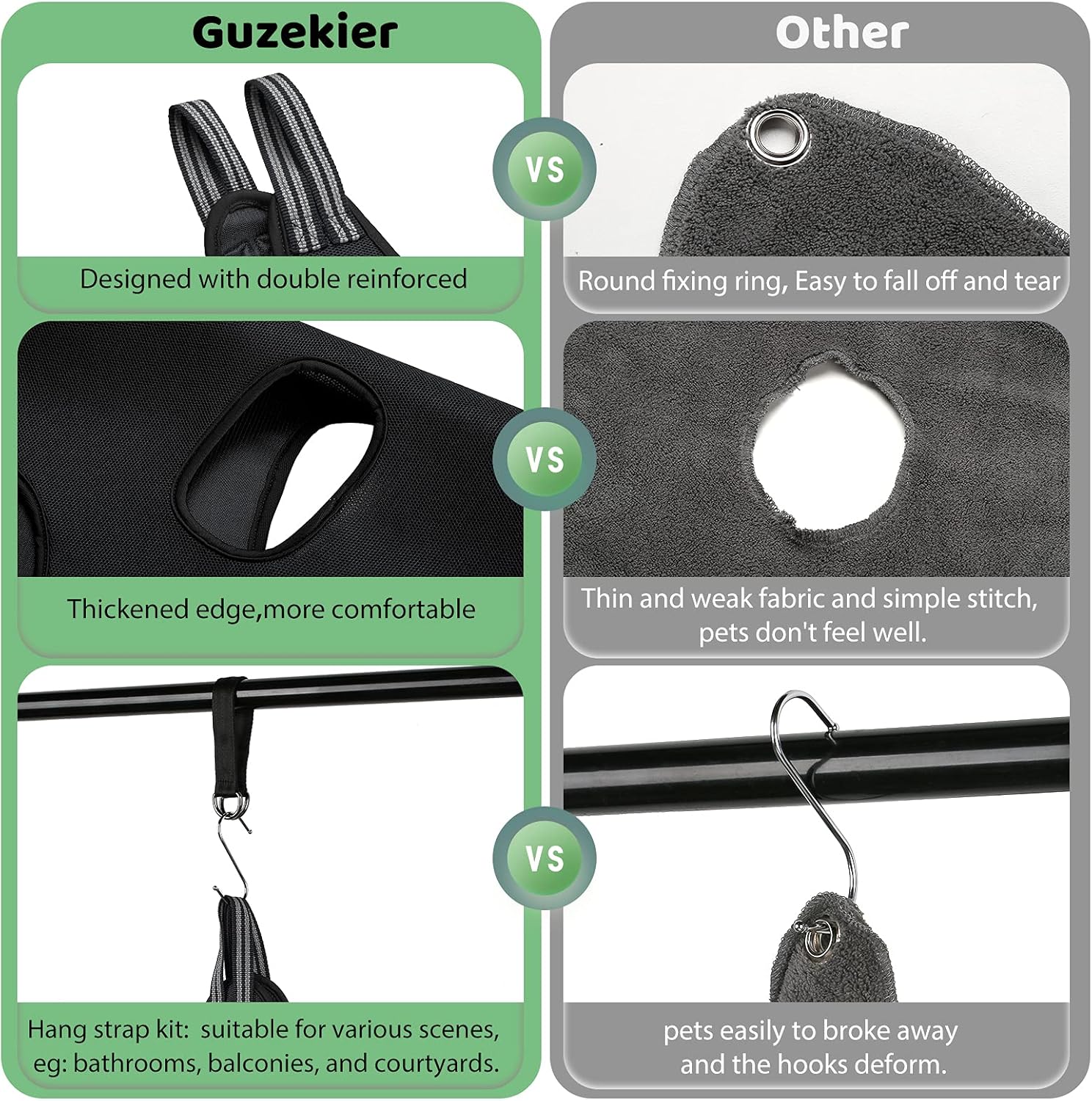 Luxury Dog Grooming Hammock Harness – Professional Pet Sling with Nail Clippers, Nail File & Comb for Large Breeds (Under 80 lbs)