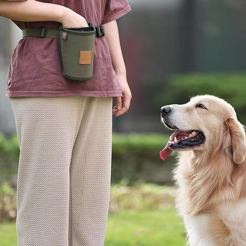 Luxury Hands-Free Dog Training Treat Bag – Large Capacity, Waterproof & Lightweight Snack Pouch with Adjustable Waist Strap
