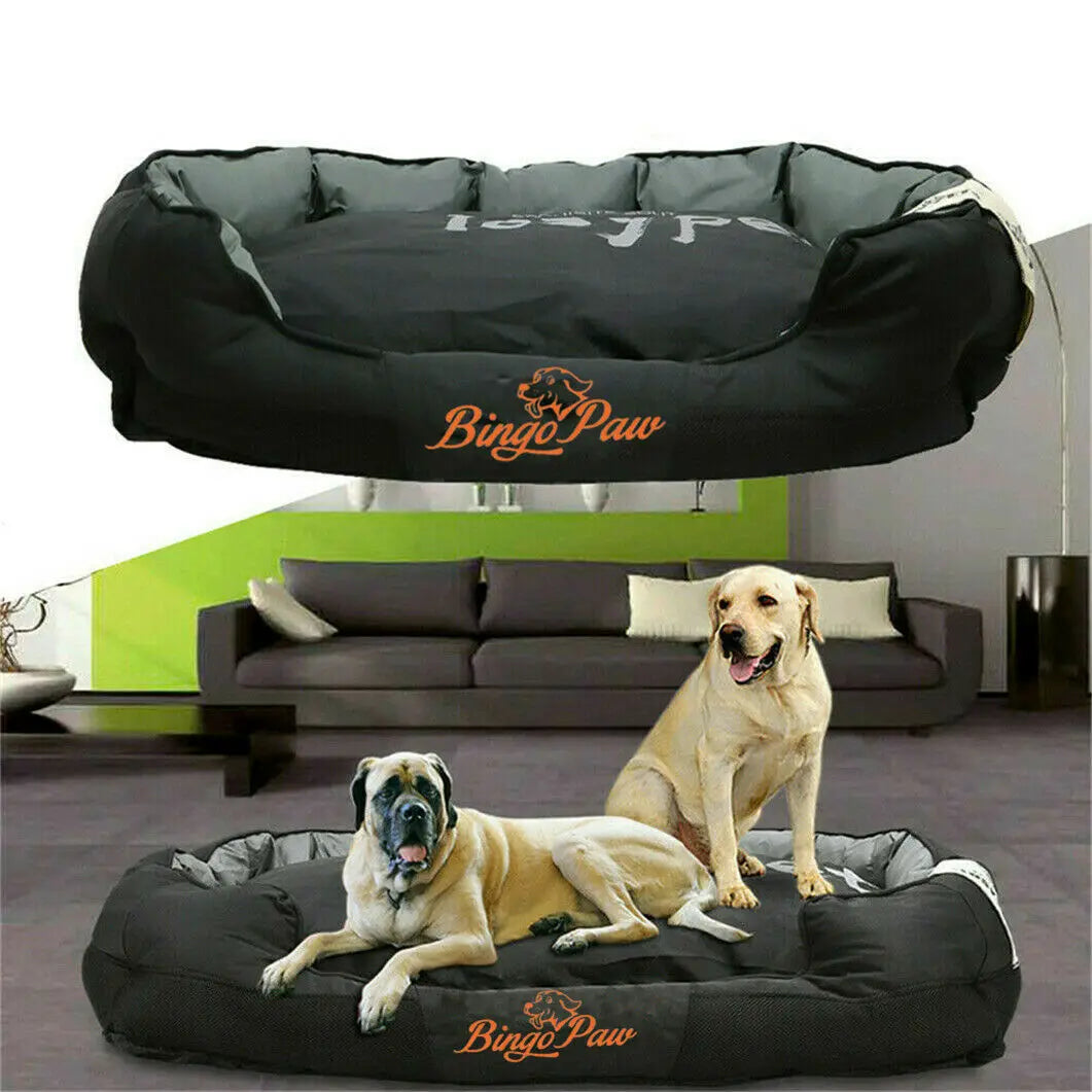 PawshRest™ Waterproof XXL Orthopedic Dog Sofa Bed – Premium Oxford Cloth Pet Mattress with Plush Pillow for Large Breeds