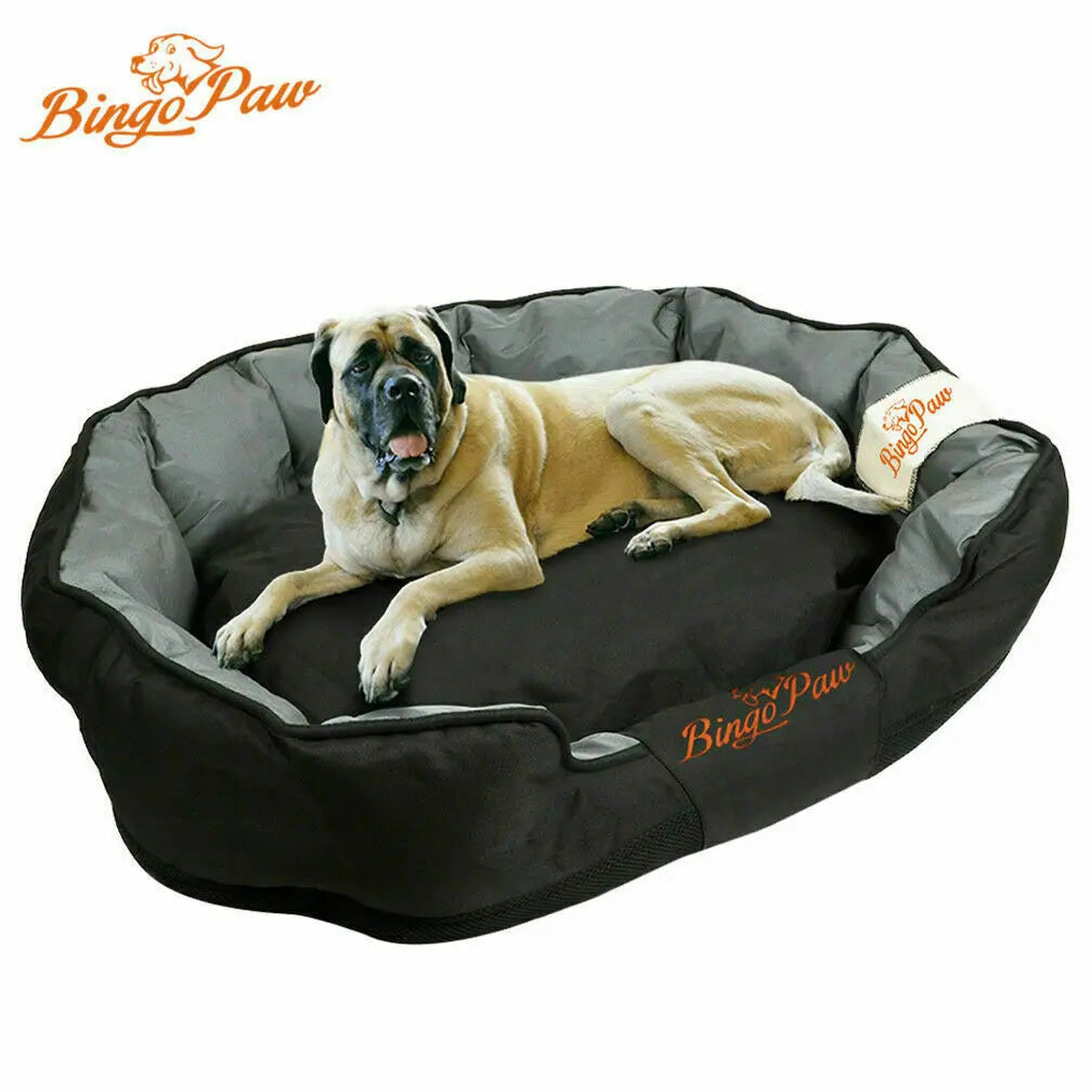 PawshRest™ Waterproof XXL Orthopedic Dog Sofa Bed – Premium Oxford Cloth Pet Mattress with Plush Pillow for Large Breeds