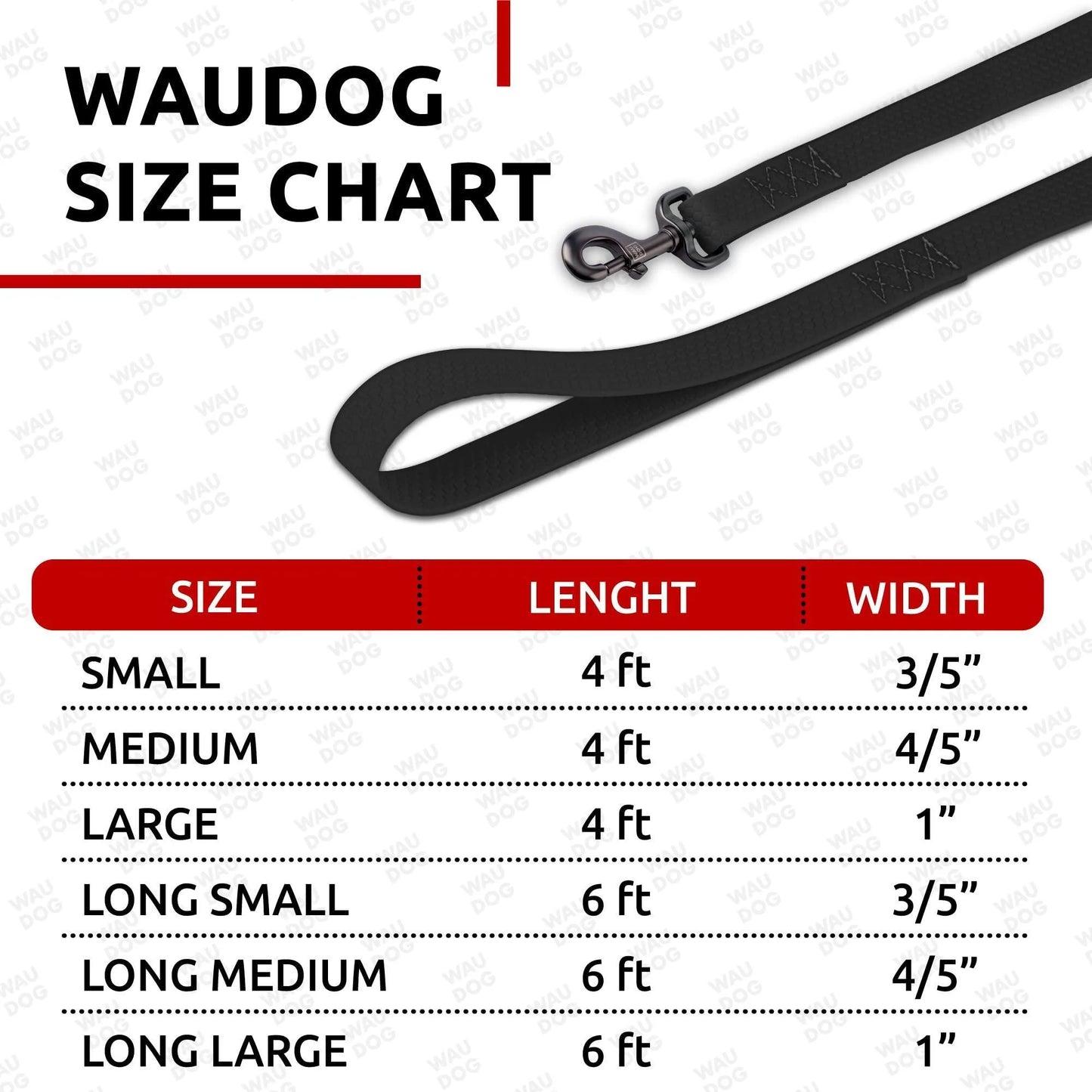 LuxeStride™ Waterproof Dog Leash – Anti-Slip, Odor-Free Collartex Leash for Small to Large Dogs – 4ft/6ft Heavy-Duty, Dirt-Resistant Walk Leash with Premium Aluminum Clasp