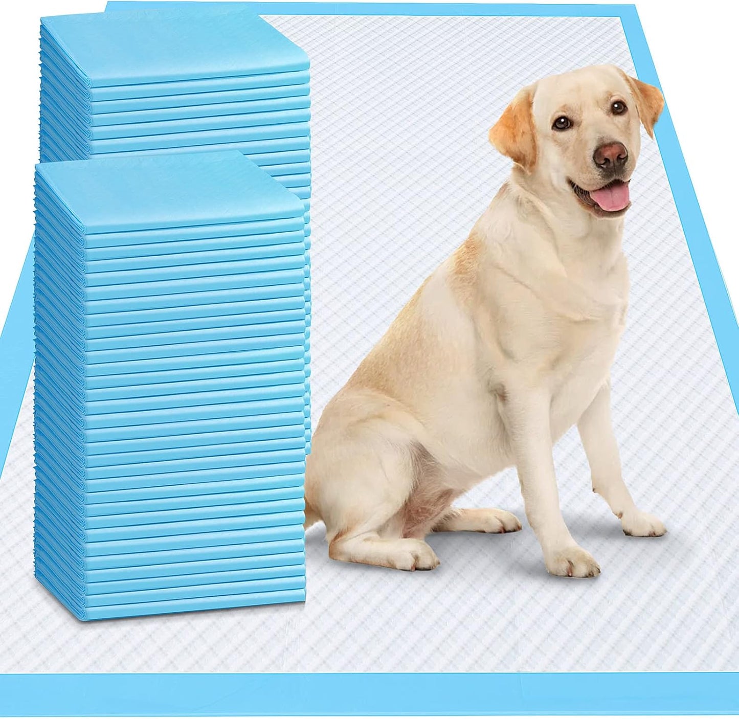 XXXXL Ultra-Absorbent Luxury Dog Pee Pads (36"x36") – Heavy-Duty, Leakproof, Quick-Dry Puppy Pads with 12-Cup Capacity, 6-Layer Protection for Dogs, Cats & Pets, Pack of 30